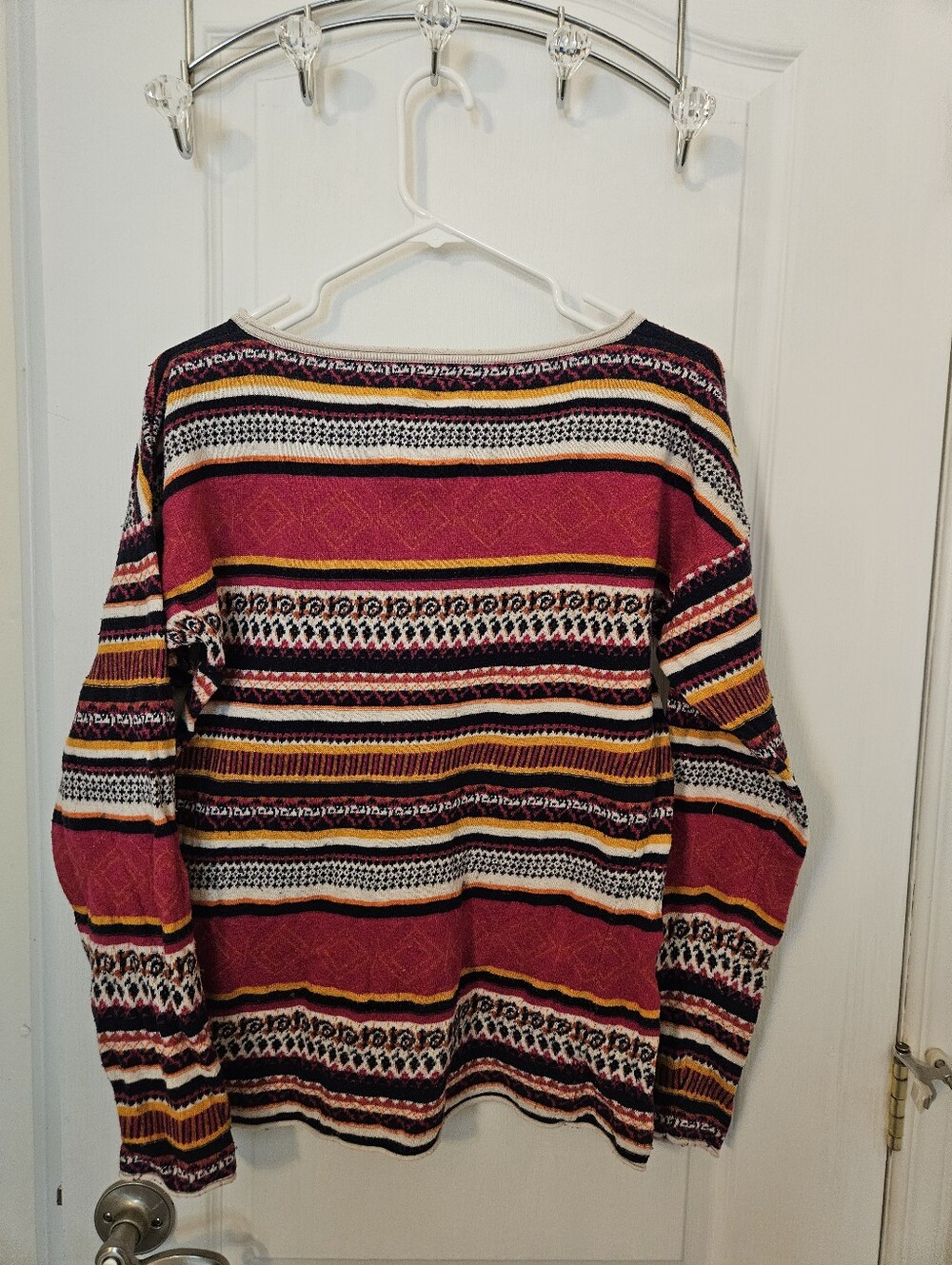 Striped Knit Pullover Top - Multicolor - Picture 3 of 3